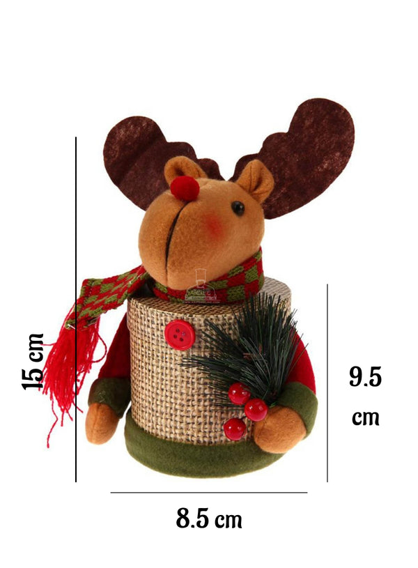 Rustic Reindeer Decorative Storage Jar | 1 Piece Pack - CAKE DECOR™