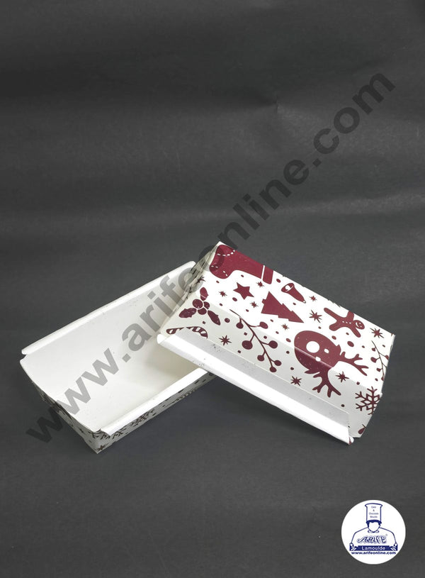 CAKE DECOR™ Bake & Serve Paper Baking Mould - Christmas Theme  Plum Cake Mould (10 Pcs Pack)(Design -02)