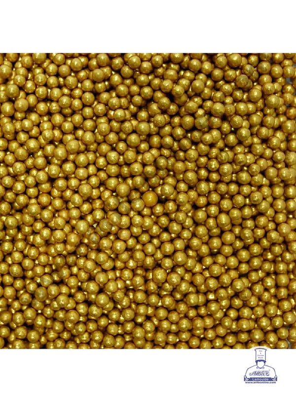 CAKE DECOR™ Balls Sugar Candy Gold - 2 - 100 gms