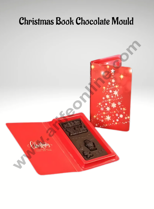 CAKE DECOR™ Christmas Book Chocolate Box (Pack of 1Pc)