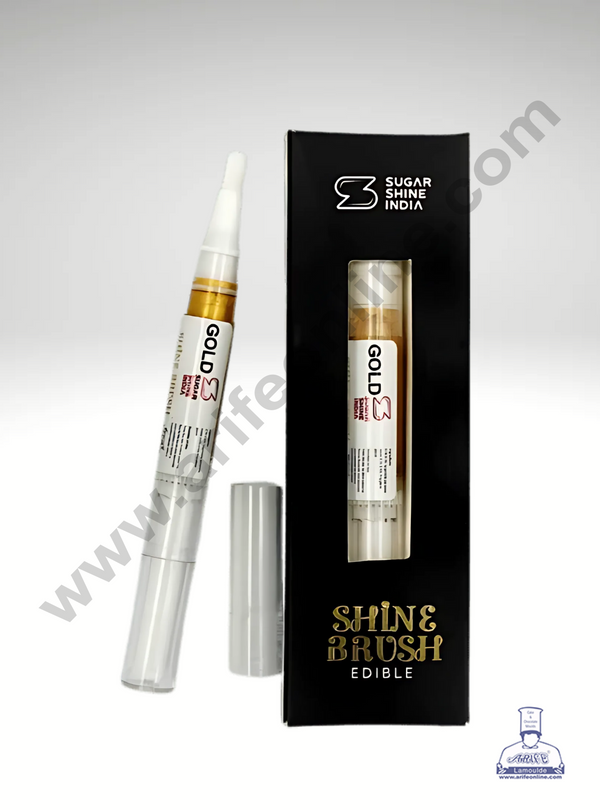 Gold Edible Ink Sugar Shine Brush (1 piece)