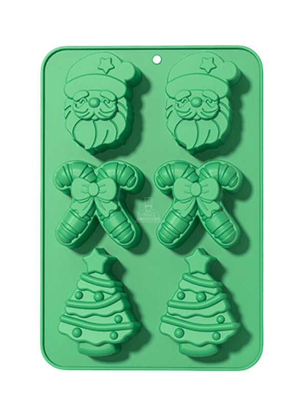CAKE DECOR™  Holiday 6-Cavity Silicone Chocolate Mold - G422