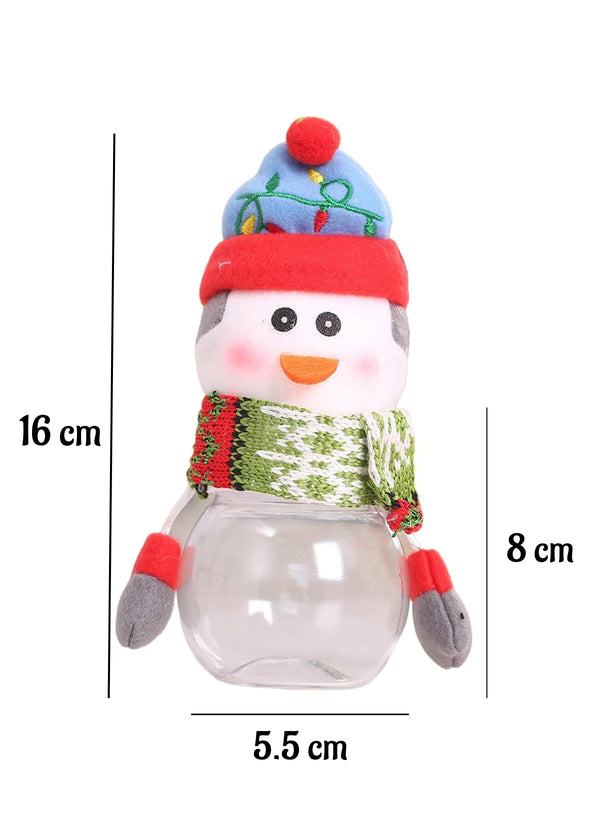 Cheerful Snowman Decorative Storage Jar | 1 Piece Pack - CAKE DECOR™