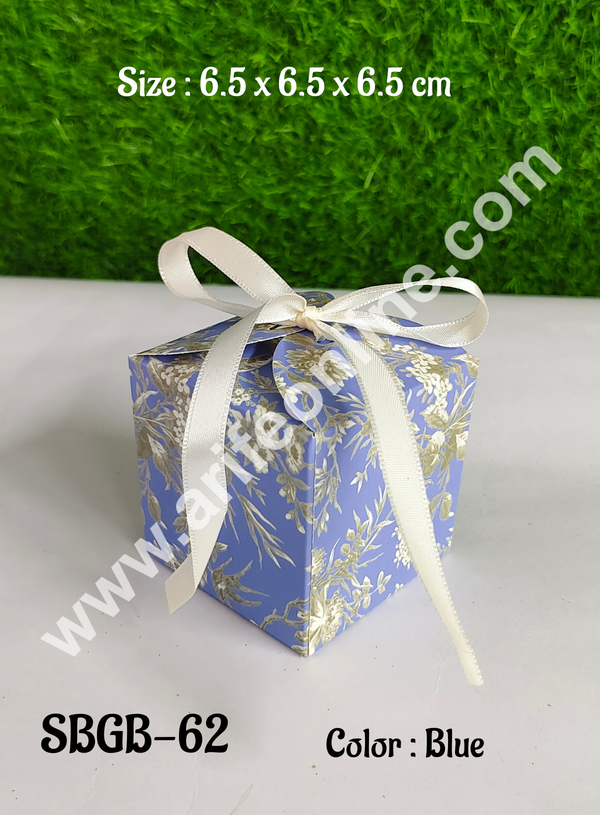 CAKE DECOR™ Goodie Bag For Hampers | Chocolate Box Hamper Box 10 Pcs Pack - Blue (SBGB-62)