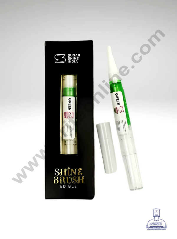 Green Edible Ink Sugar Shine Brush (1 piece)