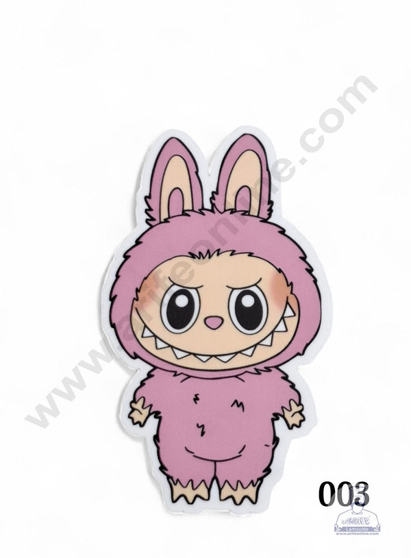 Acrylic Digital Print Labubu Topper - 003 - Light Pink - CAKE DECOR™