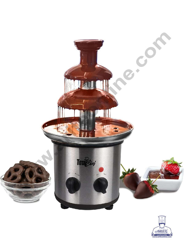 CAKE DECOR™ 3 Tier Chocolate Fountain - Stainless Steel Machine - Fountain for Parties