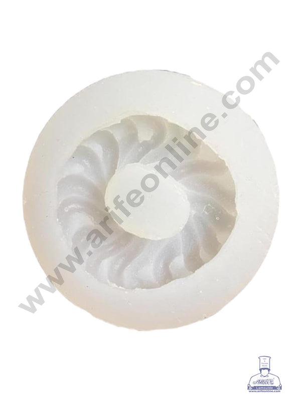 CAKE DECOR™ 3D Silicon 1 Cavity Round Imarti  Sweet Silicon Candle Mould, Handmade Soap Candy Making