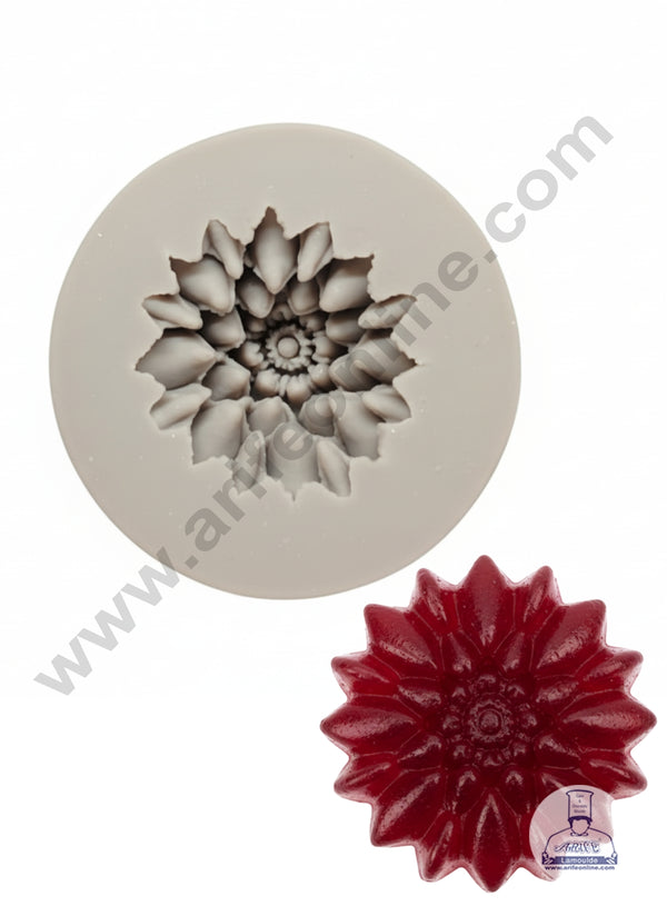 CAKE DECOR™ 3D Multi-Layered Dahlia Flower Silicone Fondant Mold - B281