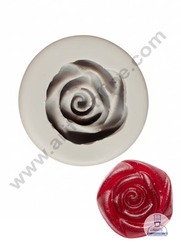CAKE DECOR™ 3D Spiral Rose Flower Silicone Fondant Mold - B630