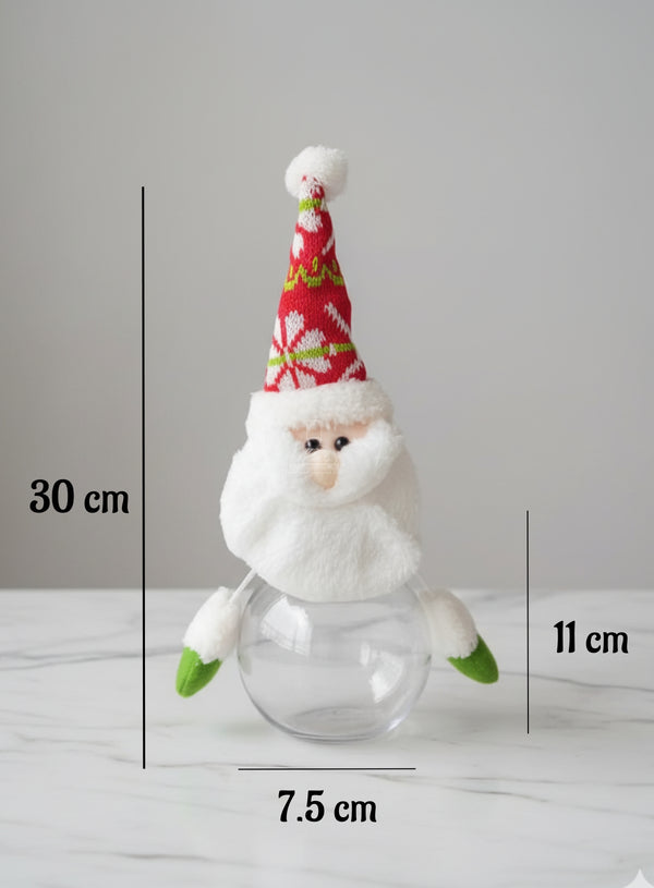 Tall Santa Claus Decorative Storage Jar | 1 Piece Pack - CAKE DECOR™