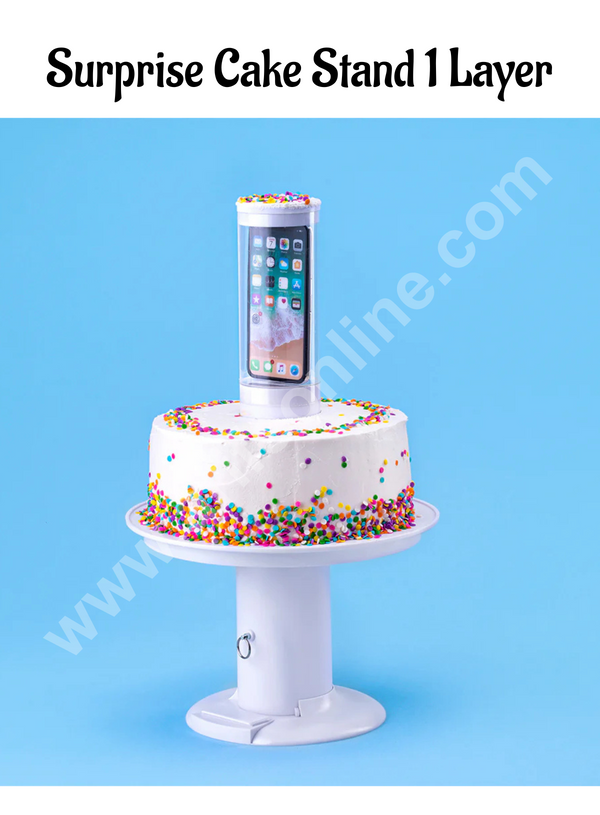 Cake Decor Pop-up Surprise Cake Stand 1 Layer Cake Holder Creative Gift Cupcake Stand for Decoration