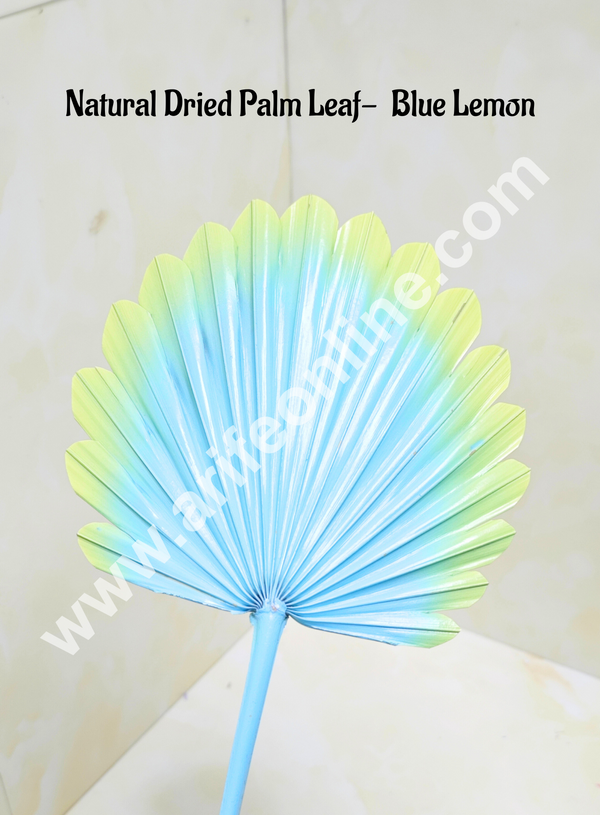 Cake Decor Natural Palm Leaf For Cake Decoration - Blue Lemon (1 pc pack)