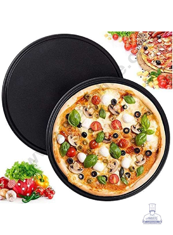 CAKE DECOR™ Non Stick Pizza Pan 9.2 x 0.6 inch Height (Medium 23.5 x 1.5 cm)