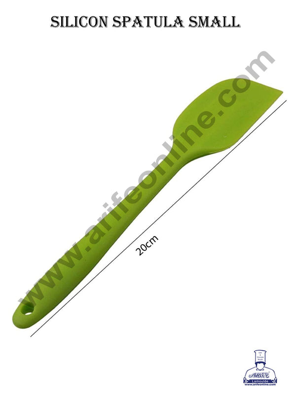 CAKE DECOR™ 1  Piece Small Green Silicone Spatula | Mix, Frost, & Scrape with Ease, Kitchen Cooking Tool