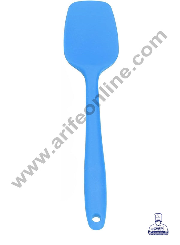 CAKE DECOR™ Blue Silicone Spoon Spatula for Smooth Frosting, Easy Mixing, & Clean Scraping