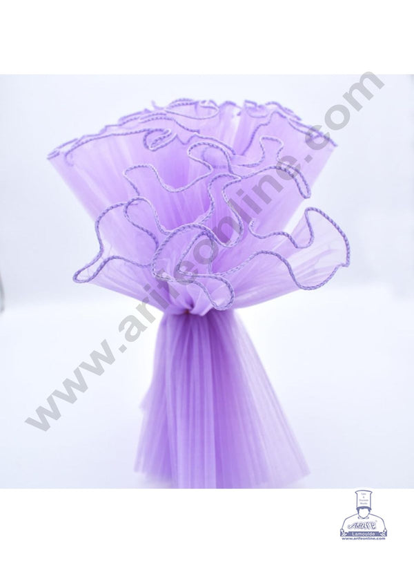 Lavender Wrinkled Flower Wave Wrapping Mesh - CAKE DECOR™