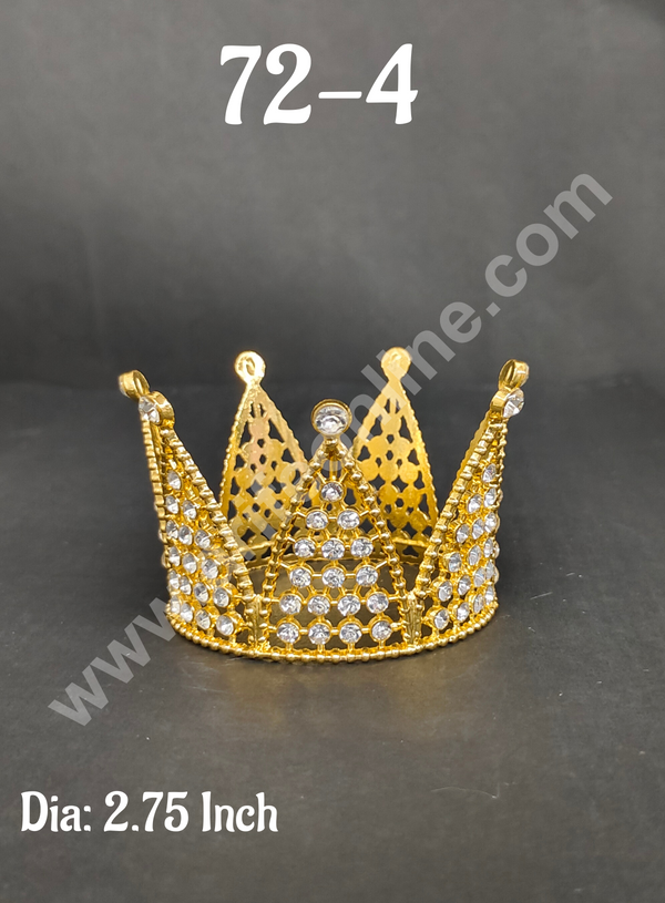 CAKE DECOR™ Birthday Cake Crown Chandelier Design Cake Topper Wedding, Cake Decoration For King, Queen, Prince & Princess Party Wedding Hair Accessories