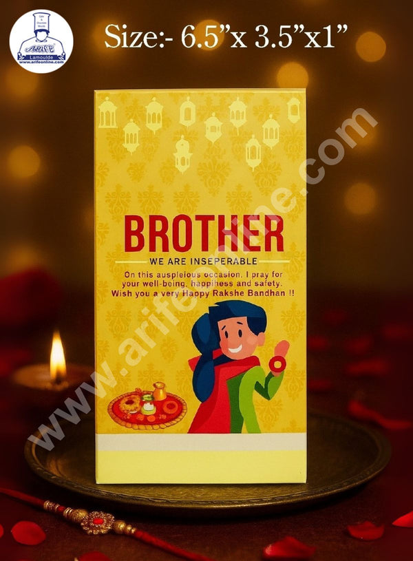 Rakhi Kunafa Bar Box - Design 4 ( Pack of 10 Pcs ) - CAKE DECOR™