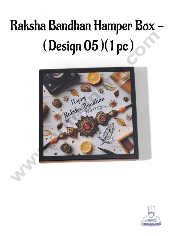 Happy Raksha Bandhan Hamper box - ( Design - 05)(1 Pc)  - CAKE DECOR™