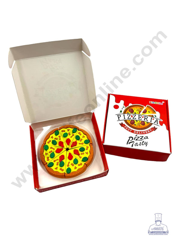 CAKE DECOR™ 1 Piece Mini Pizza Shape Rubber Cake Topper