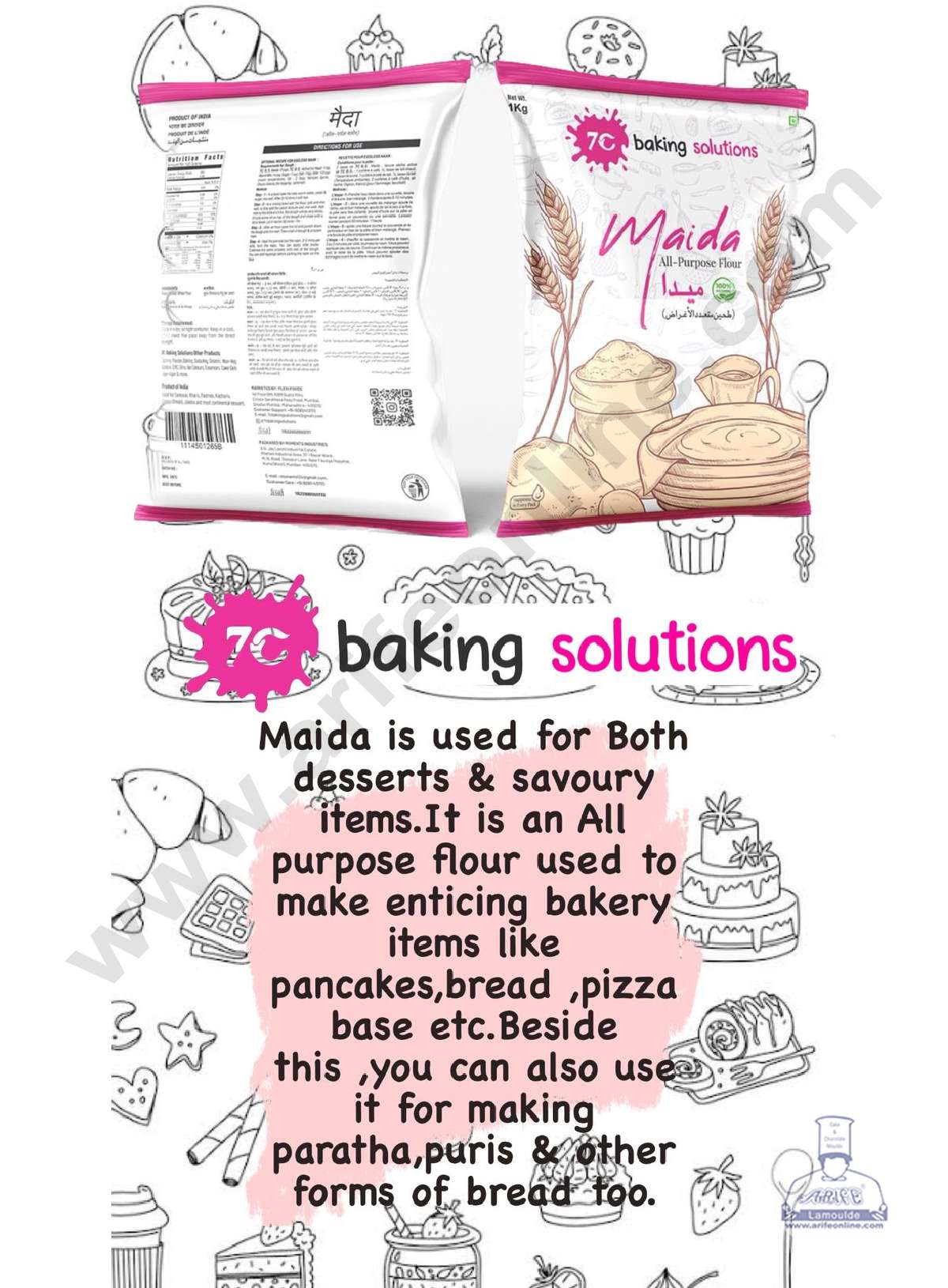 7C Maida All Purpose Flour 1 Kg Pack – Arife Online Store