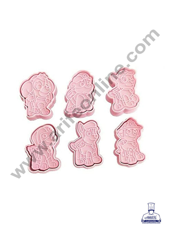 CAKE DECOR™ 6 Pcs Cartoon Horse Shape Plastic Biscuit Cutter 3D Cookie Cutter