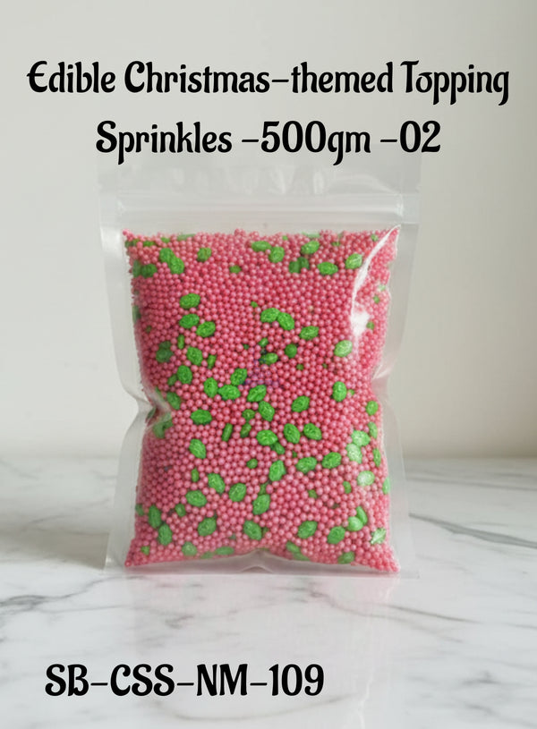 CAKE DECOR™ Edible Christmas-themed Topping Sprinkles - 500gm - 02
