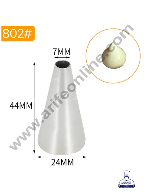 CAKE DECOR™ MRF Icing Nozzle no 802 | Round Piping Nozzle for Cake & Cupcake Decoration