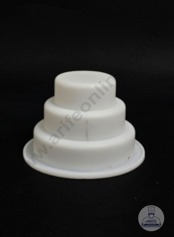 1 Cavity Silicone 3 Tier Round Bento Cake Pan Mould (Pack of 1) - CAKE DECOR™