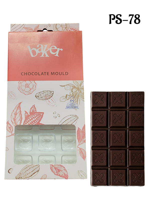 CAKE DECOR™ Regular Bakers 21-Cavity Polycarbonate Clover/Flower Chocolate Mold |SBPS-78|1 Piece|