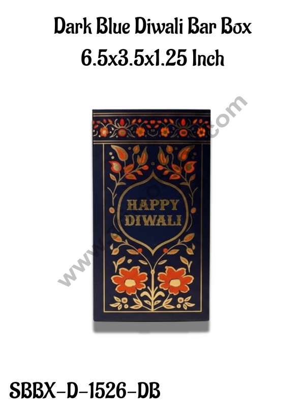 Dark Blue Diwali Chocolate Bar Box  (Pack of 10 Pcs ) CAKE DECOR™
