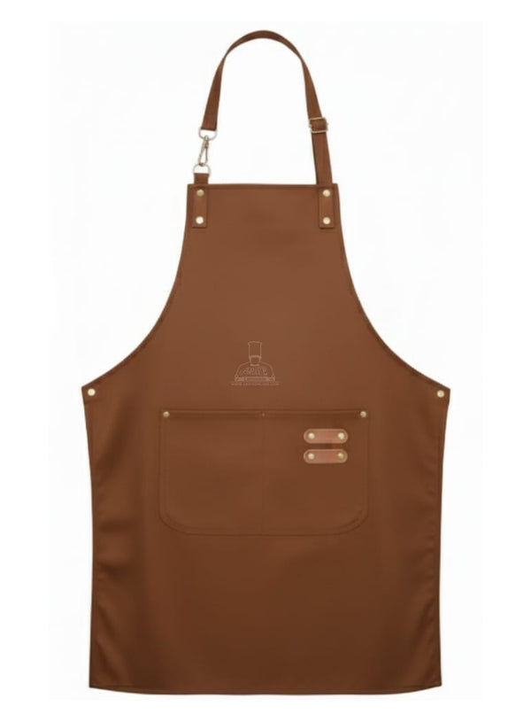 CAKE DECOR™ Brown Cotton Apron for Unisex | Professional Chef Aprons|