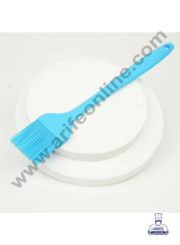 CAKE DECOR™ 1pc Blue Silicone Brush | Heat-Resistant, Non-Stick & Flexible with Silicone Handle