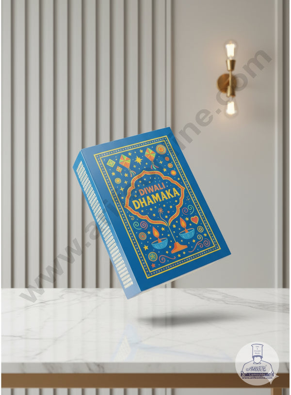 Diwali Match Box Design Slider Box - Blue 1