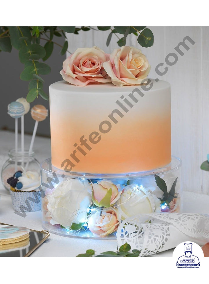 CAKE DECOR™ Round FILL-A-TIER Cake Spacer Acrylic Clear Cake Display Spacer