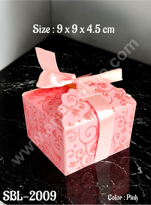 CAKE DECOR™ Goodie Bag For Hampers | Chocolate Box Hamper Box 10 Pcs Pack - Pink SBL-2009-P