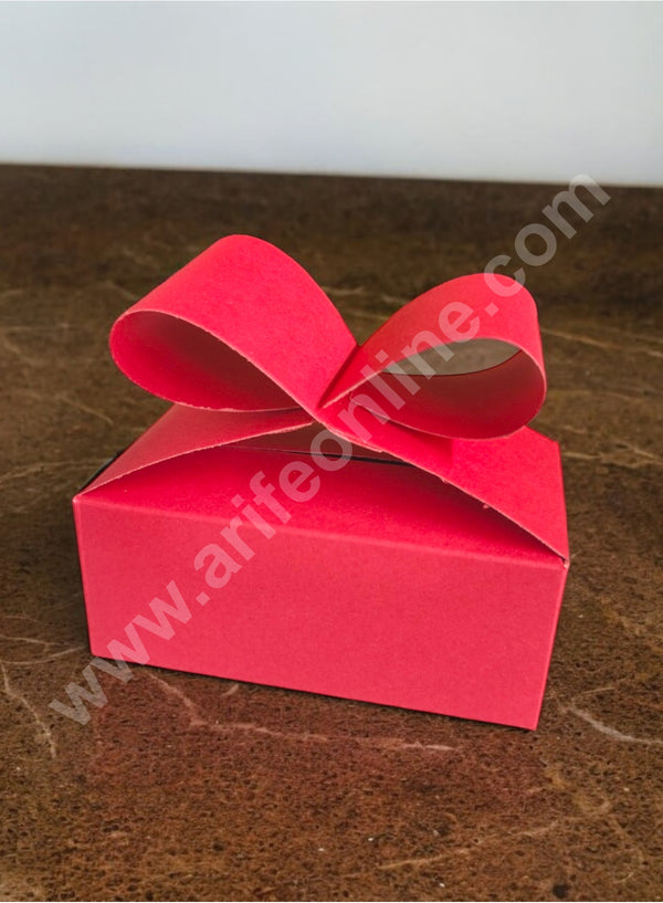 CAKE DECOR™ Goodie Bag For Hampers | Chocolate Box Hamper Box 10 Pcs Pack - Red SBGB-42-R