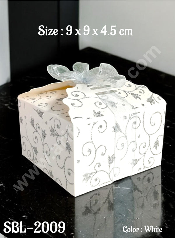 CAKE DECOR™ Goodie Bag For Hampers | Chocolate Box Hamper Box 10 Pcs Pack - White SBL-2009-W