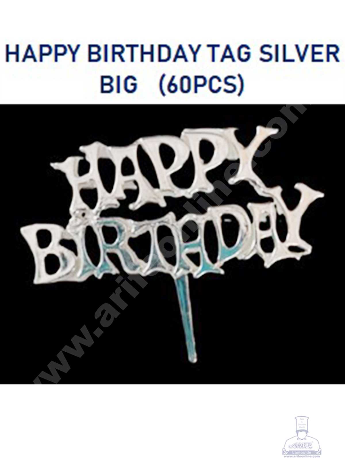 Happy Birthday Cake Tags 100 pcs for Cake, for Inserting on Cake, Set of  100 Pcs,