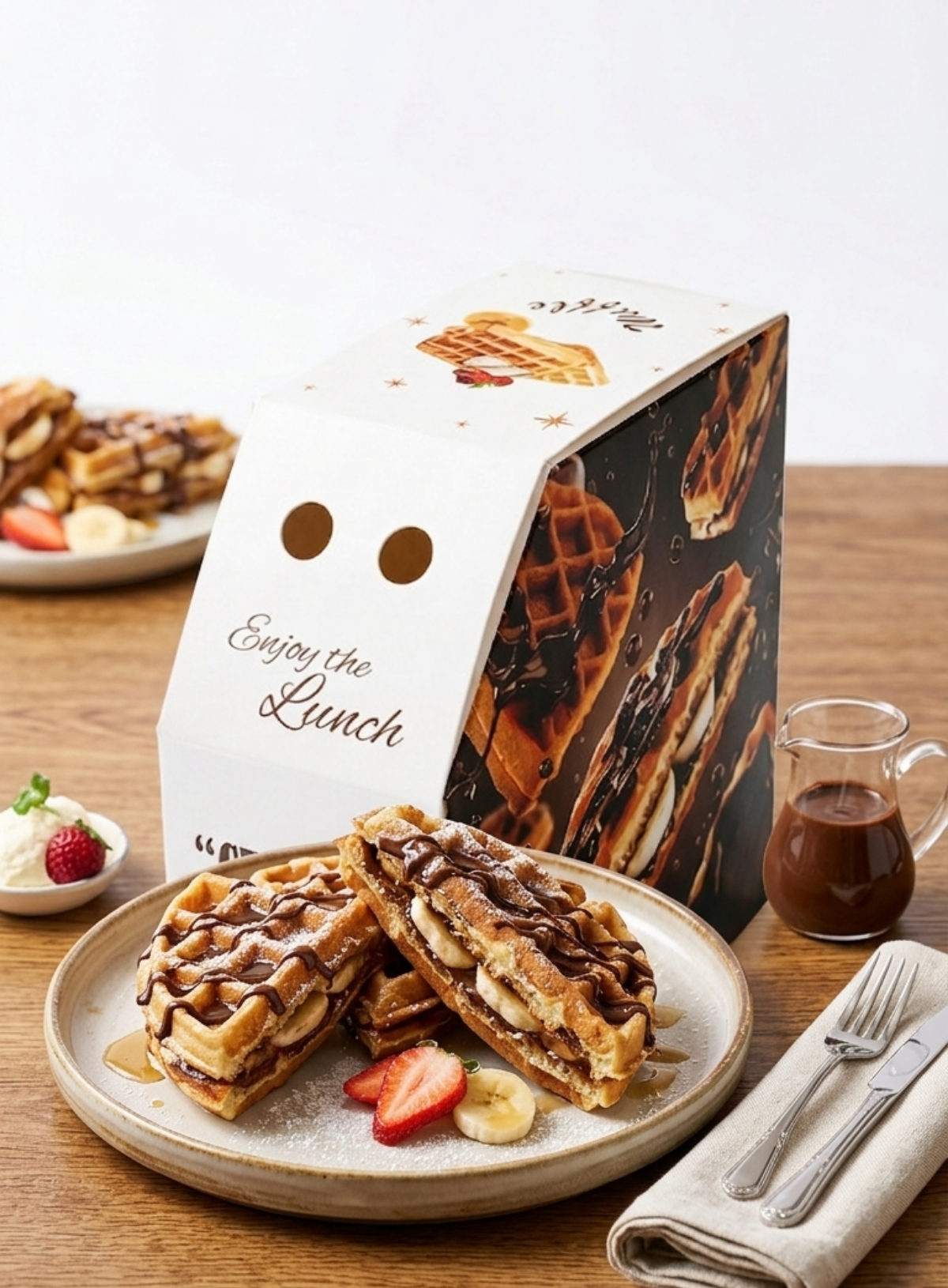 Home CAKE DECOR™ 10 Pcs Eco-Friendly Waffle Box | Food Packaging & Meal ...