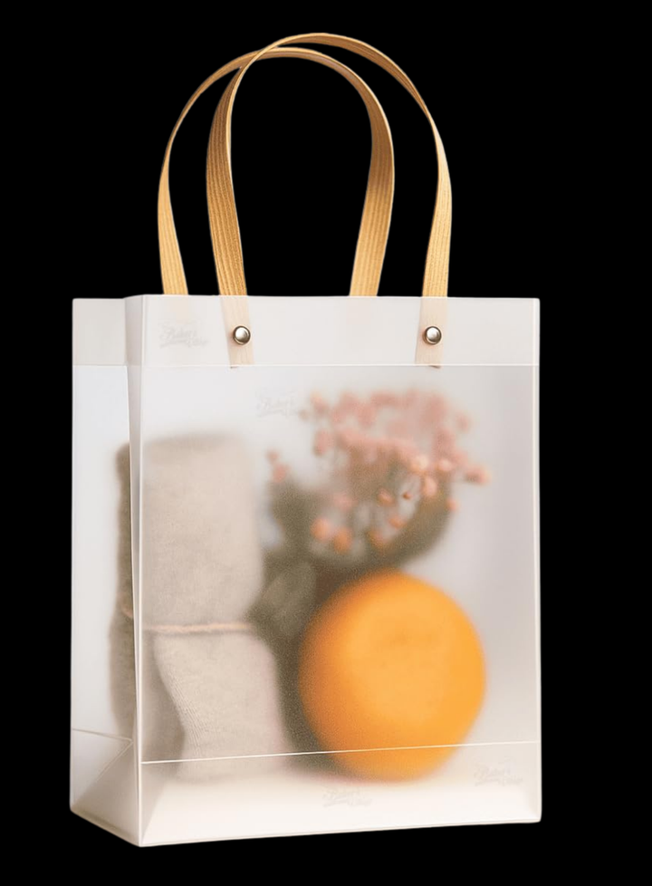 CAKE DECOR™ Large Rectangle Long Frosted Carry Bag with Flat Handle ...