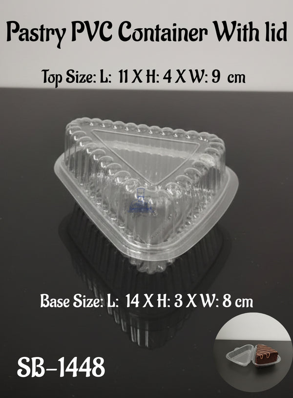 CAKE DECOR™ Pastry PVC Container With Attached Lid | Mini Dessert ...