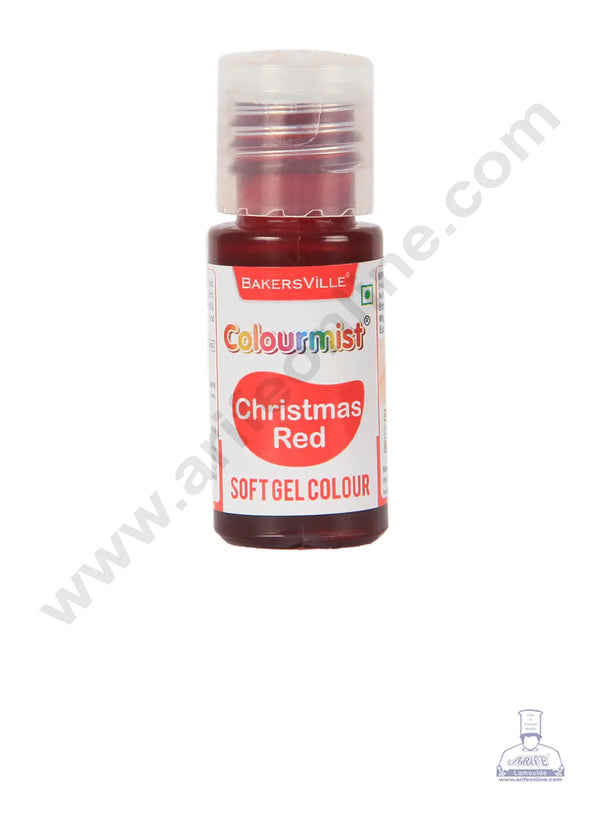 Colourmist Soft Gel Paste Food Color Christmas Red 20g | Edible Gel Colour For Fondant