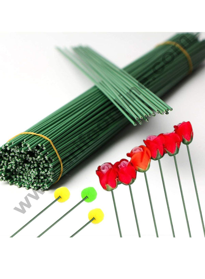 Cake Decor Green Floral Stem Wire for Artificial Flower Making Gauge Wire - 26 Gauge