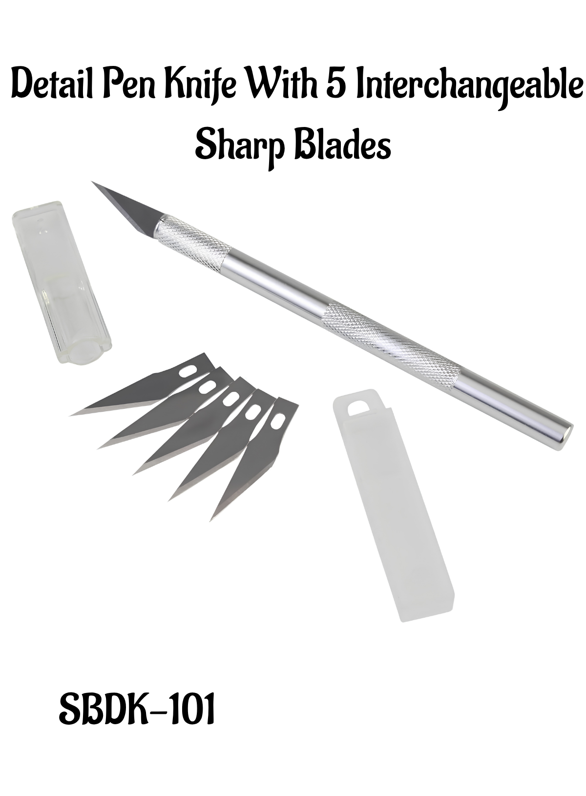 Home Cake Decor Detail Pen Knife With 5 Interchangeable Sharp Blades ...