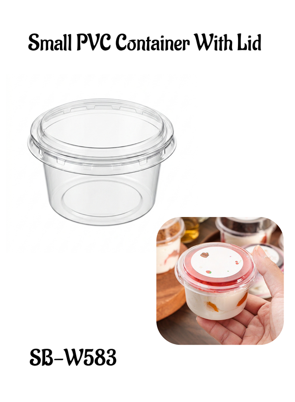Clear Plastic Round Dessert Container With Lid Mini 3x2 Inch (10 Pcs ...