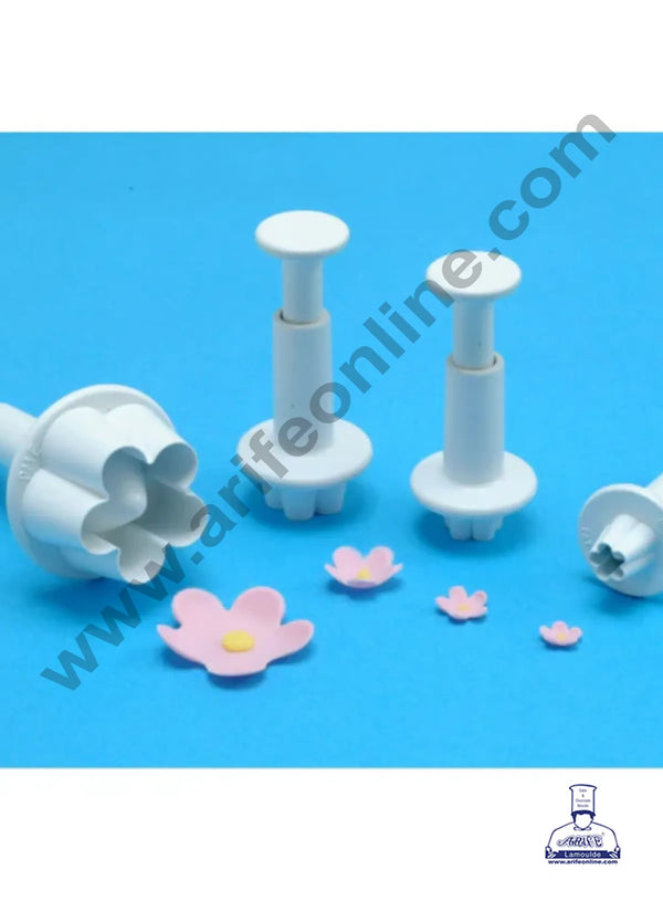 Cake Decor 4pcs Small Blossom Plunger  Fondant Tool