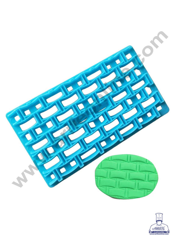 CAKE DECOR™ Plastic Brick Wall Shape Quilt Mold Embosser Fondant Quilt Mold For Cupcake  And Cake Decoration (SBB-9930-22)