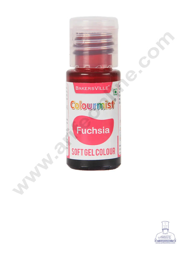 Colourmist Soft Gel Paste Food Color Fuchsia 20g | Edible Gel Colour For Fondant